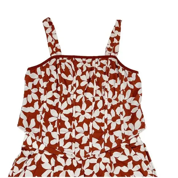 Torrid Corset & Wide Leg Pant Set NWT Size 0 L 12 Amy Floral Roasted Russet Boho - Picture 5 of 12